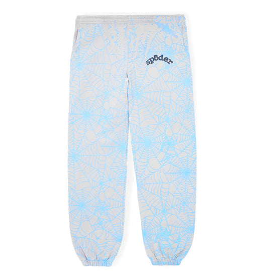 SP5DER AOP SWEATPANTS `HEATHER GREY ‘