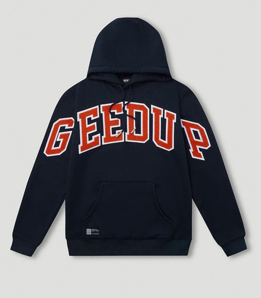 GEEDUP TEAM LOGO HOODIE NAVY / BURNT ORANGE