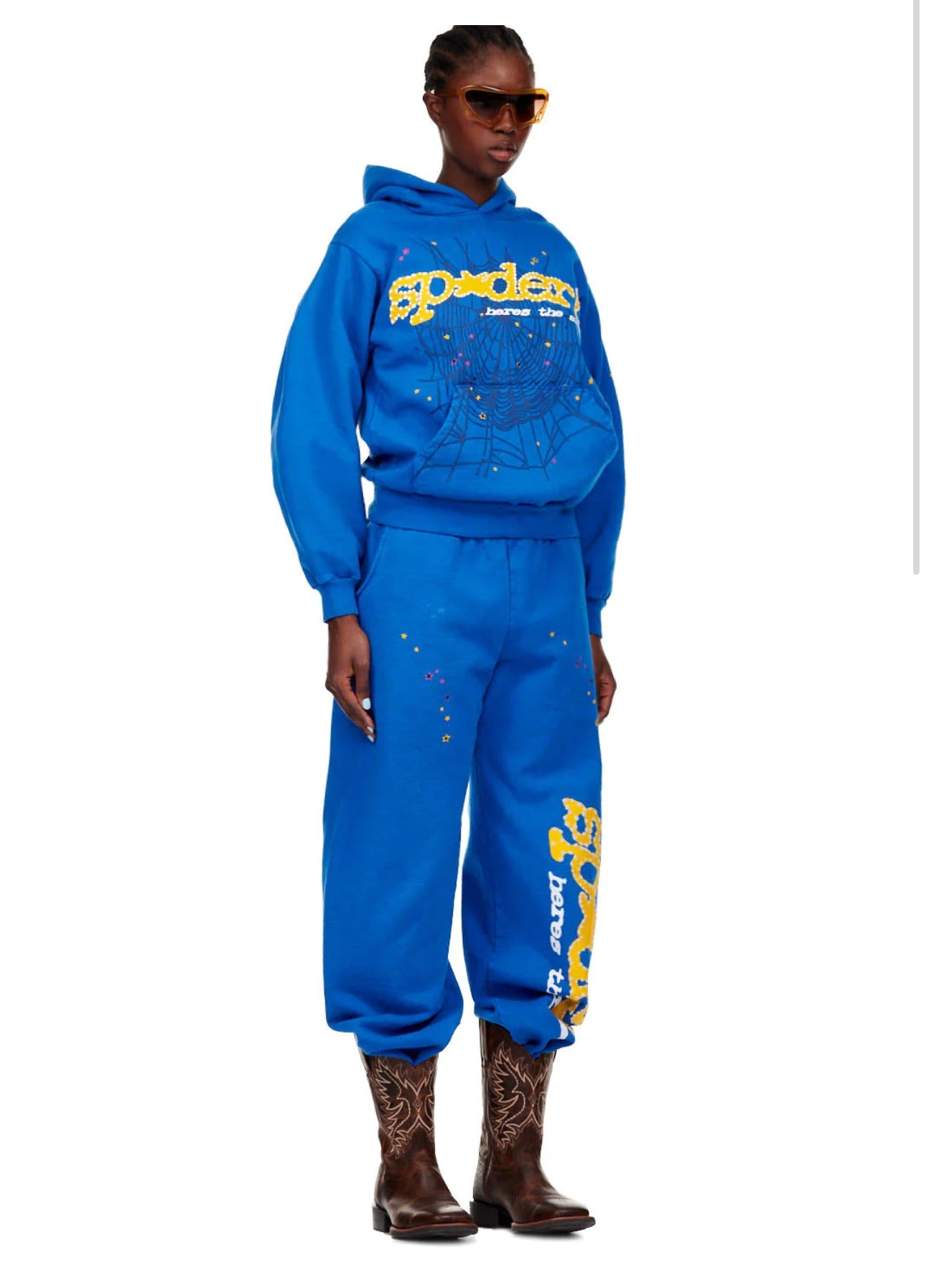 Sp5der Sweatpants 'TC Blue