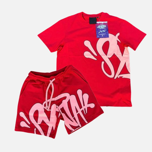 SYNA WORLD SHORTS SET ( RED)