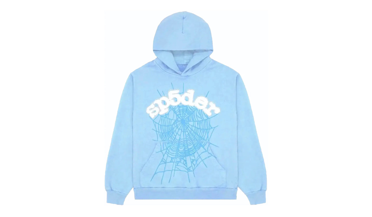 SP5DER RHINESTONE HOODIE ( SKY BLUE )