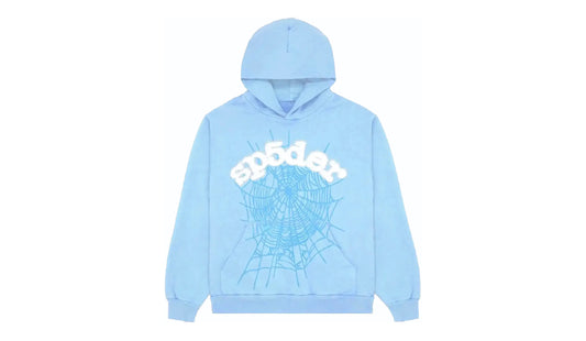 SP5DER RHINESTONE HOODIE ( SKY BLUE )