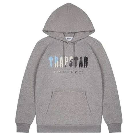 TRAPSTAR ICE GREY CHENILLE HOODIE